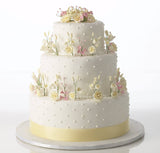 Set of 3 - 3" Ivory Rose Filler Medium Gumpaste