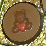 Teddy w/ Bear Cookie Mold 2" - FREE CUSA SHIPPING - Ice Tray Soap Making Valetine's