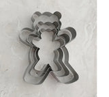 Teddy Bear 3 Pc Cookie Cutter Set